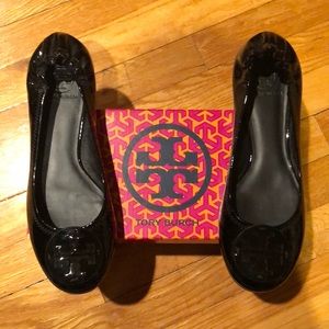 Tory Burch Patent Leather Reva Ballet Flats